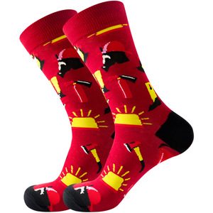 Calcetines de Algodón 200N para Hombre, Calcetines de Trabajo con Diseños de Personajes Profesionales, Calcetines de Algodón para Graduados, Fitness, Mineros, Esquiadores, Peluqueros - Product Image 3