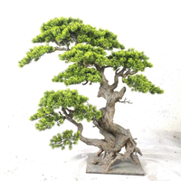 Branche de pin de cyprès d'intérieur extérieur Grande plante en pot Grand décor Arbre artificiel de cèdre de cyprès Arbre artificiel de bonsaï