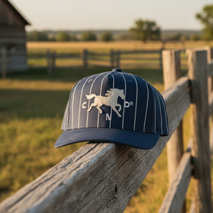 Casquette de baseball rétro à rayures fines personnalisée pour hommes, casquette à 5 panneaux, casquette de baseball de style vintage avec logo brodé personnalisé - Product Image 6