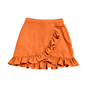 Vêtements de sport personnalisés, couleur unie, volants, jupe-short pour petites filles, doublure décontractée, yoga, sœur, jeu de tennis, vêtements pour filles - Product Image 5