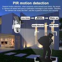 4mp WiFi extérieur solaire PTZ caméra maison Ptz Cctv Ip sécurité caméra solaire sécurité 4mp Mini Smart Wifi caméra solaire Wifi