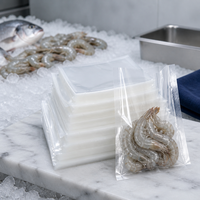 Sacs d'emballage alimentaire en nylon et polyéthylène 7 couches co-extrudées, surface lisse, pour scellage sous vide des fruits de mer