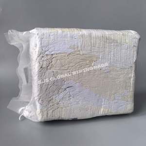 Paños de Limpieza Reutilizables de Alta Absorción de Agua y Aceite, 100% Algodón Blanco, Reciclados - Product Image 1