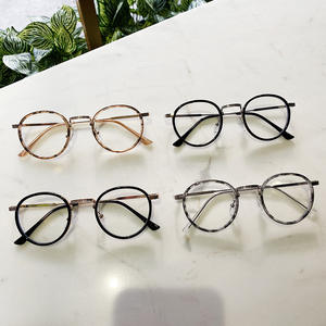 Lunettes de vue Qianai à monture ronde TR90 anti-lumière bleue, monture complète unisexe, avec prescription - Product Image 2