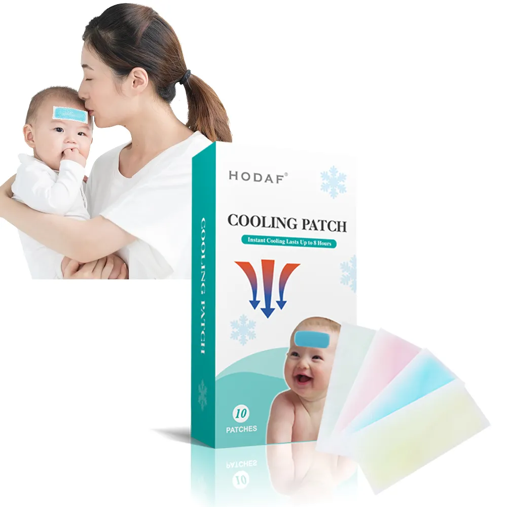 Hodf OEM – Patch de refroidissement de Gel de soins de santé pour le corps, emballage personnalisé