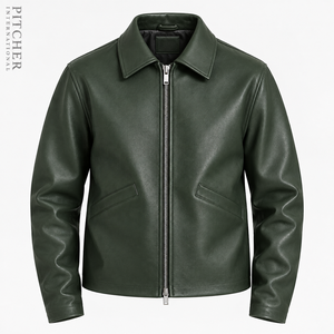 Wholesale Mens Leather Jackets <b>Genuine</b> Cowhide Jacket Custom Design Low MOQ Retail Supplier USA Factory - Product Image 5