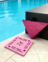 Table de Mahjong pliable flottante pour jeux de piscine, couleur personnalisable, dominos, poker, tapis de Mahjong, sac de transport personnalisable, taille américaine