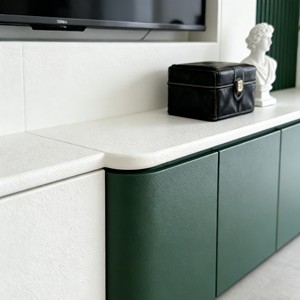 Customized Modern 75 Inch <b>TV</b> Cabinet Solid Wood Home Entertainment Center Stylish Living Room Integrated <b>TV</b> Storage Unit - Product Image 6
