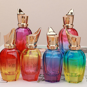ขวดน้ำหอมสีสันสวยงาม ขวดแก้วน้ำหอมคุณภาพสูง ขวดน้ำหอมแบบกด 30/50 มล. - Product Image 4