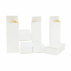 Grosir kotak kemasan kartu kotak pesawat bergelombang putih kardus Logo cetak kustom untuk Dompet lilin pengiriman surat - Product Image 1