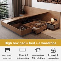 Lit Tatami Modulaire Personnalisable Minimaliste Moderne avec Boîte de Rangement Sous le Lit BTLB053 pour la Maison ou les Appartements