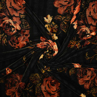 Tissu de jupe florale printanière en brocart acétique imitation sculptée, résistant à l'abrasion, largeur 43/44 pouces, fil textile, origine Jiangsu