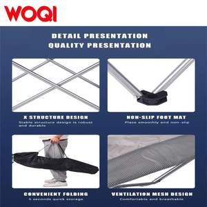 เก้าอี้พับพกพา WOQI สำหรับตั้งแคมป์กลางแจ้ง เก้าอี้สนามโครงอะลูมิเนียม ผ้าอ๊อกซ์ฟอร์ด พร้อมที่วางแก้ว - Product Image 5