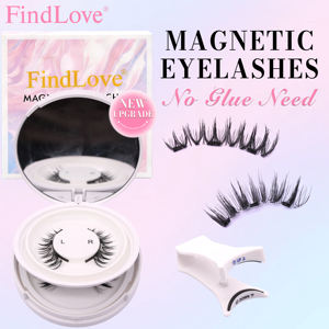 ขนตาแม่เหล็ก 3 มิติ แบบธรรมชาติ ไม่ต้องใช้กาว ยอดนิยม ใช้ได้ทุกวัน ใช้ซ้ำได้ 2 คู่ พร้อมอุปกรณ์ติด - Product Image 1