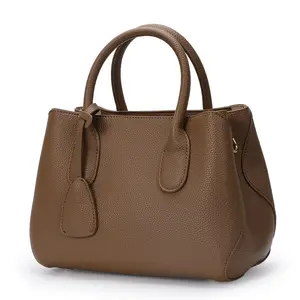 Wholesale hot selling genuine leather handbag for women New high quality cowhide large capacity tote bag ladies crossbody bag