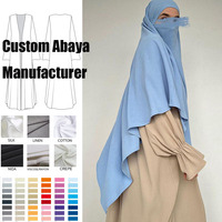 Khimar Jazz monocouche avec sangles pour niqab, foulard de prière islamique à nouer sur la tête pour le Ramadan, hijab long en crêpe pour femmes musulmanes, vente en gros