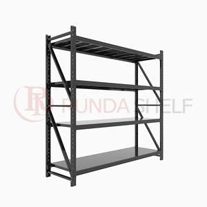 XieDa rak penyimpanan Multi-Level, rak penyimpanan baja baja Multi-Level kapasitas 4 lapis 200kg/lapisan - Product Image 1