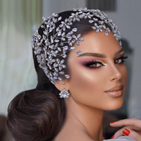 Diadèmes faits main en alliage, cristal et strass, style couronne de vigne, pour fiançailles, anniversaire, bal de promo, mariage, cadeau de fête prénuptiale, accessoire de tête tendance