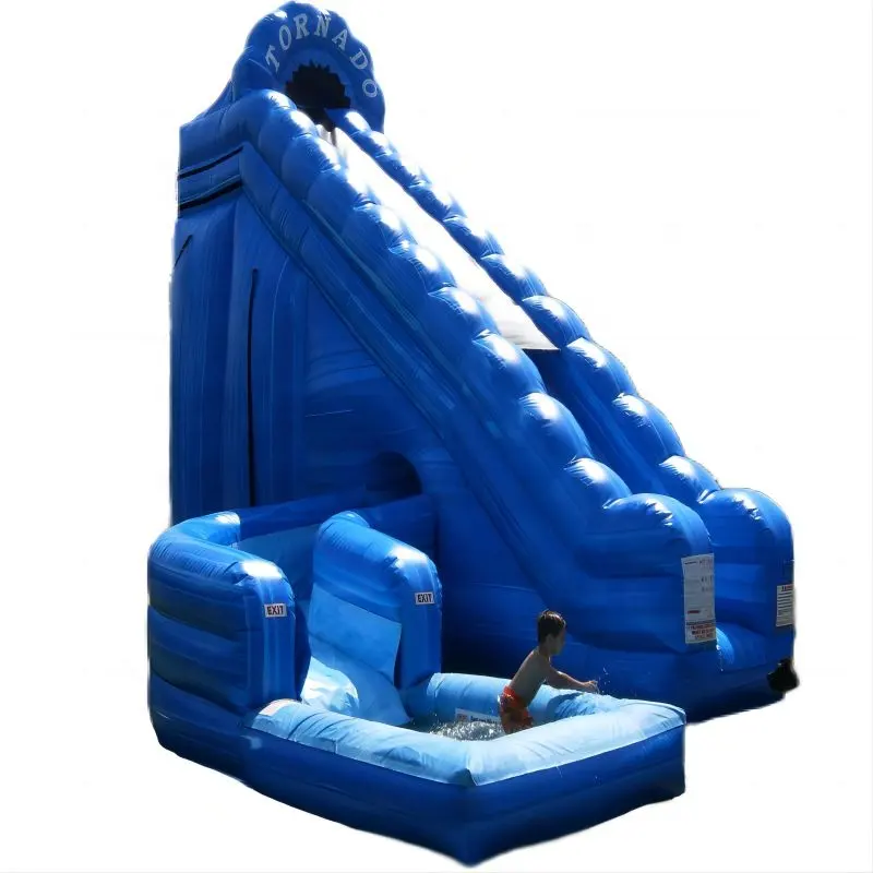 Very funny commercial grade giant inflatable pool water slide for sale