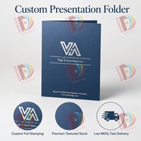 Carpeta de Presentación Personalizada con Logotipo, Tamaño A4/A5, con Bolsillo, para Oficina, Garantía de Calidad