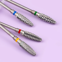 Fraise à ongles en carbure personnalisée avec motifs de coupe multiples, embout de ponçage électrique de 3/32 pouces pour marques et distributeurs de produits pour ongles