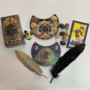 Juego de Tarot de Lujo con Láminas Doradas - Set de Regalo con 78 Cartas, Guía Duradera y Caja de Regalo - Product Image 3