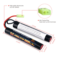 Harga Grosir Baterai NiMH Isi Ulang Melasta 9.6V 1600mAh 2/3A Baterai NiMh Dengan Colokan Traxxas/Tamiya untuk Mobil RC Mini