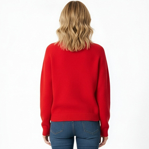 Apple <strong>Cat</strong> Crocheted Embroidery Spring Animal Sweet Casual <strong>Women's</strong> Long-sleeved Knitwear <strong>Jumper</strong> - Product Image 2