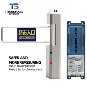 Siêu thị an ninh lối vào tự động cơ khí Swing rào cản cửa cổng với cảm biến điện Swing turnstile cổng rào cản - Product Image 2