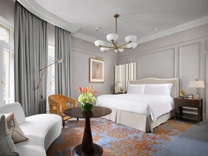 Muebles de Habitación de <span class=keywords><strong>Hotel</strong></span> Personalizados, Cama con Dosel de Madera Maciza Moderna, Juego de Muebles de Dormitorio de <span class=keywords><strong>Hotel</strong></span> para Apartamentos y Villas - Product Image 5