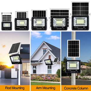 ABS ngoài trời năng lượng mặt trời lũ ánh sáng 100W 200W 300W với điều khiển từ xa 3 chế độ màu Dimmable chức năng cho chiếu sáng cảnh quan - Product Image 2