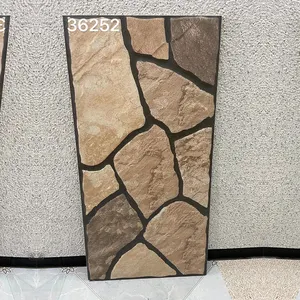 Cultural 300x600mm American Antique Glazed Brick Wall Tiles Outdoor Use Villa Home Courtyard Hotel Balcony Decorative Wall