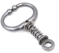 Cincin hidung banteng Stainless Steel, tang hidung hewan sapi, cincin hidung sapi, aksesori postur cincin banteng penguncian otomatis