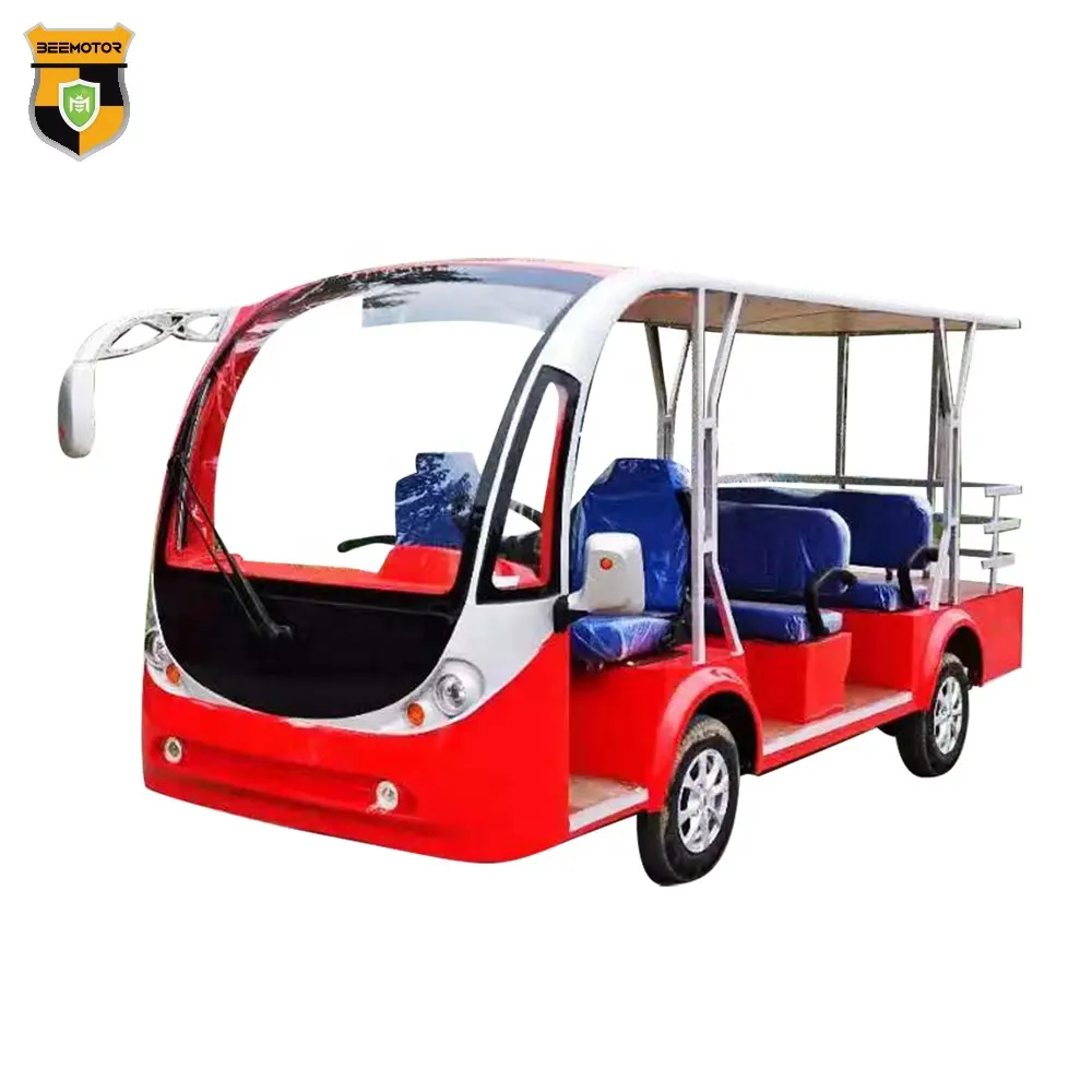 China's Hot Sale 11 Seater Passenger Shuttle Bus Travlled KM 80-100km Electric Sightseeing Bus