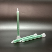 Mélangeur statique industriel MGQ10-24D vert en ABS à 24 éléments non filetés pour époxy et cosmétiques, Guangdong, pour cartouche double