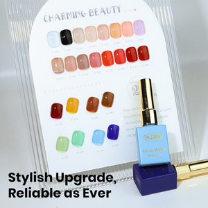 Kit Profesional de Esmalte de Uñas en Gel KUDAN, 24 Colores con Capa <span class=keywords><strong>Base</strong></span> y Capa Superior, Gel <span class=keywords><strong>UV</strong></span> LED Removible en Agua para Uso en Casa o Salón - Product Image 2