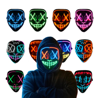 Agent de Traitement des Commandes Shopify Dropshipping 2026 – Nouveaux Masques LED Sans Fil Lumineux dans l'Obscurité pour Cosplay, Halloween et Fêtes Costumées