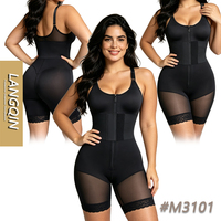 Body gainant en nylon pour femme avec fermeture éclair frontale, contrôle ferme du ventre, effet push-up fessier, séchage rapide, tissu respirant, personnalisable sous marque privée