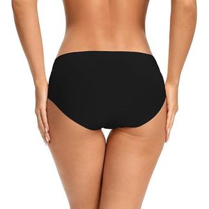 Paquete de 5 bragas sin costuras para mujer, de talle medio, cobertura completa, transpirables - Product Image 4