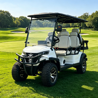 Carrito de Golf Eléctrico Rainbow con Caja de Carga Trasera Adicional, 72V Litio, 4 Plazas, Buggy de Golf Eléctrico con Almacenamiento Extra, 5kw, Lujo, EE. UU.