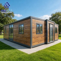 Casa Contenedor Prefabricada Expandible ASCE 7.22, Resistente al Viento, de 40, 30 y 20 Pies, con 1, 2, 3, 4 o 5 Dormitorios, Moderna, Impermeable, Móvil y Apilable