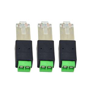 RJ45からRS485端子ネットワークRJ45から2ピンネジコネクタクリスタルヘッドから端子アダプタへの工場卸売 - Product Image 5