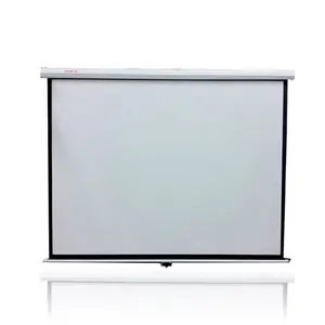 84 "-150" 電気プロジェクターカーテン白いガラス繊維または白いプラスチック製のホームシアタースクリーン
