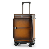 Valise à roulettes portable OEM pour femme, en cuir de qualité supérieure, avec serrure antivol, pour homme, pour ordinateur portable, pour voyage