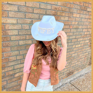 <span class=keywords><strong>Chapeau</strong></span> de cowboy de mariage pour enterrement de vie de jeune fille - Product Image 3