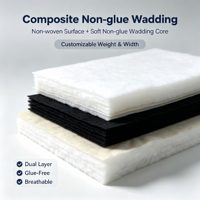 Ouate de coton sans colle en gros pour rembourrage de matelas et de canapés, thermocollée en usine