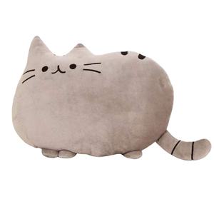 2023 decoración creativa del hogar sofá cojín Meow estrella almohada cara grande gato cojín dibujos animados galleta gato almohada suave gato almohada - Product Image 1