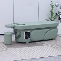 Chuque Salon : Bac à shampoing et fauteuil de lavage pour massage thaïlandais, hydrothérapie, et lit de spa capillaire