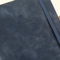 Agenda carnet A5 avec doublure en cuir PU souple personnalisable avec sangle élastique