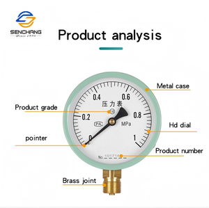 Entrega Rápida Alta Qualidade Rápida e Precisa <span class=keywords><strong>Pressure</strong></span> Gauge Pure Copper Construção com Alta Acabamento Movimento Medição - Product Image 4